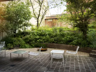 Oasis of green and sustainable paving in Ghent city centre